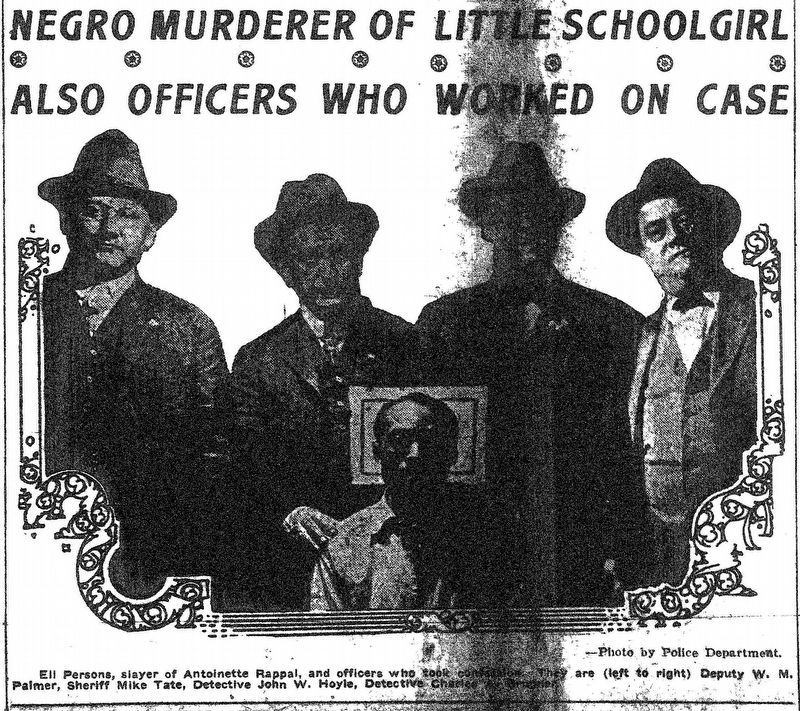 Ell Persons with Shelby County Sheriff and Memphis Police image. Click for full size.