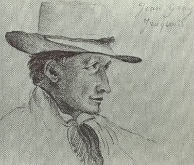 Father Nicholas Point's sketch of John Gray image. Click for full size.