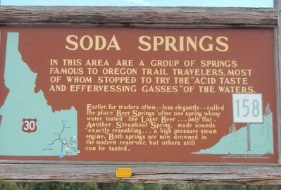 Soda Springs Marker. Click for full size. Soda Springs Marker image. Click for full size.