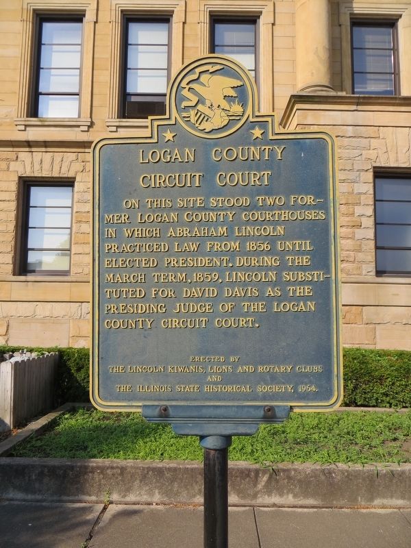 Logan County Circuit Court Marker image. Click for full size.