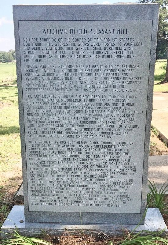 Welcome to Old Pleasant Hill Monument (Front) image. Click for full size.