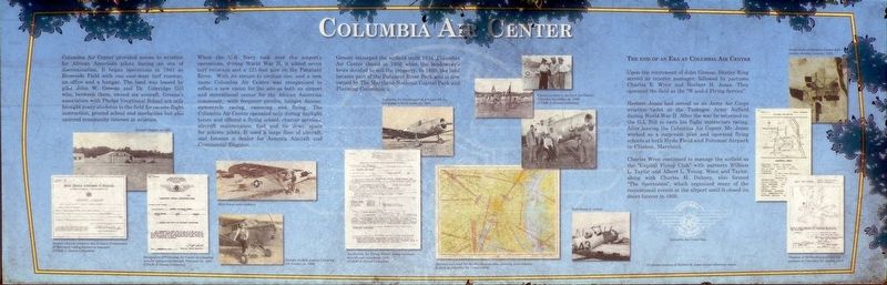 Columbia Air Center Marker image. Click for full size.