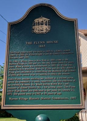 The Flynn House Marker image. Click for full size.