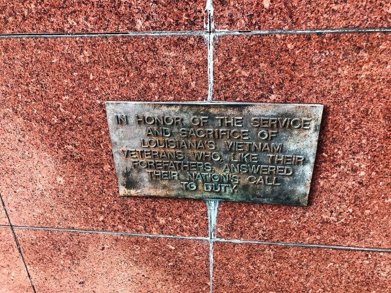 Superdome Vietnam Memorial Marker. Click for full size. Superdome Vietnam Memorial Marker image. Click for full size.