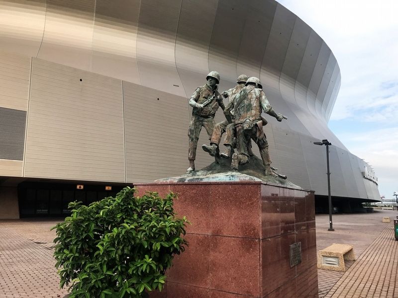 Superdome Vietnam Memorial Marker. Click for full size. Superdome Vietnam Memorial Marker image. Click for full size.