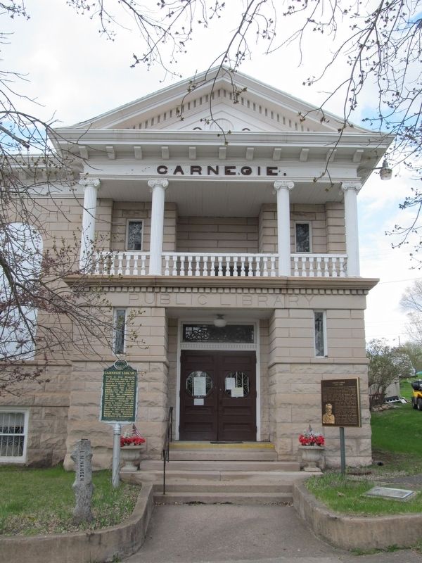 Carnegie Library Marker. Click for full size. Carnegie Library Marker image. Click for full size.