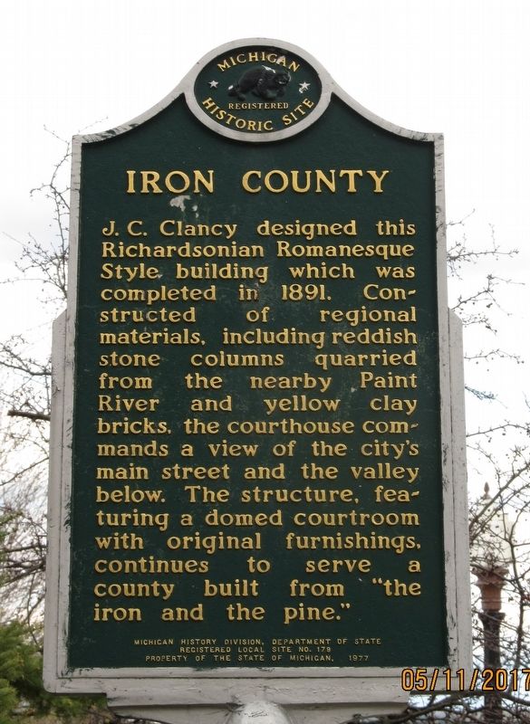 Iron County Marker. Click for full size. Iron County Marker image. Click for full size.