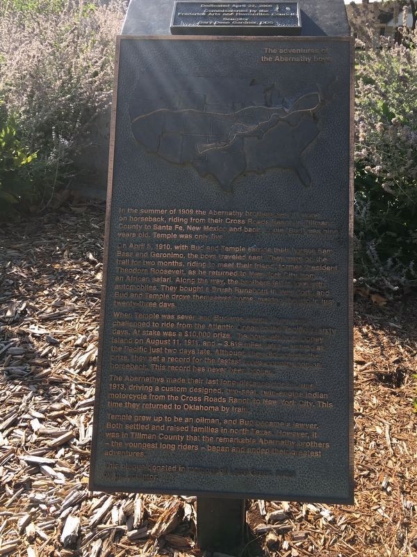The adventures of the Abernathy boys Marker. Click for full size. The adventures of the Abernathy boys Marker image. Click for full size.