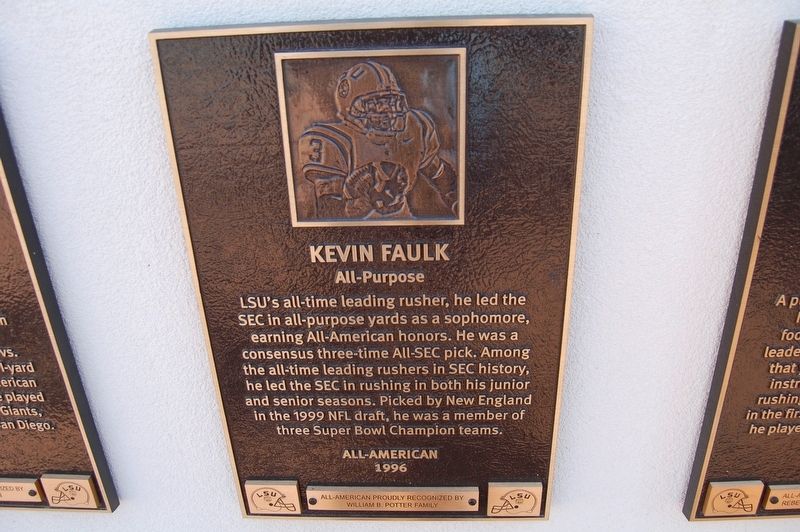 Kevin Faulk Marker. Click for full size. Kevin Faulk Marker image. Click for full size.