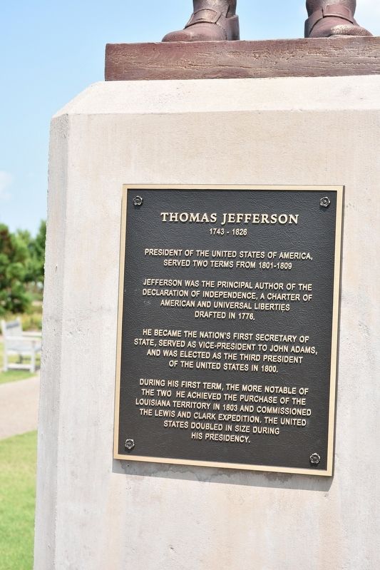 Thomas Jefferson Marker. Click for full size. Thomas Jefferson Marker image. Click for full size.