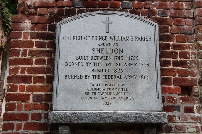 Prince William's Parish Church Marker image. Click for full size.
