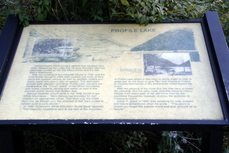 Profile Lake Marker. Click for full size. Profile Lake Marker image. Click for full size.