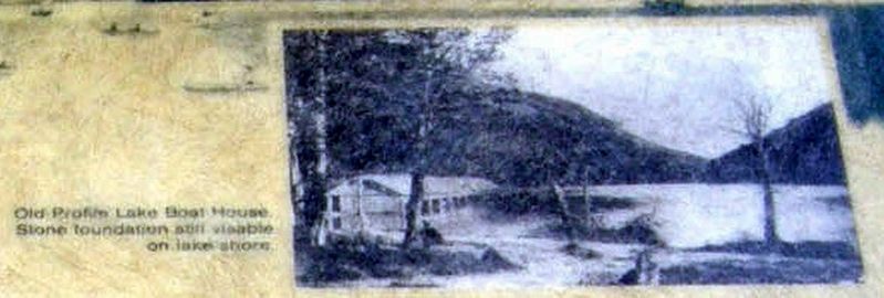 Insert - Old Profile Lake Boat House. Click for full size. Insert - Old Profile Lake Boat House image. Click for full size.