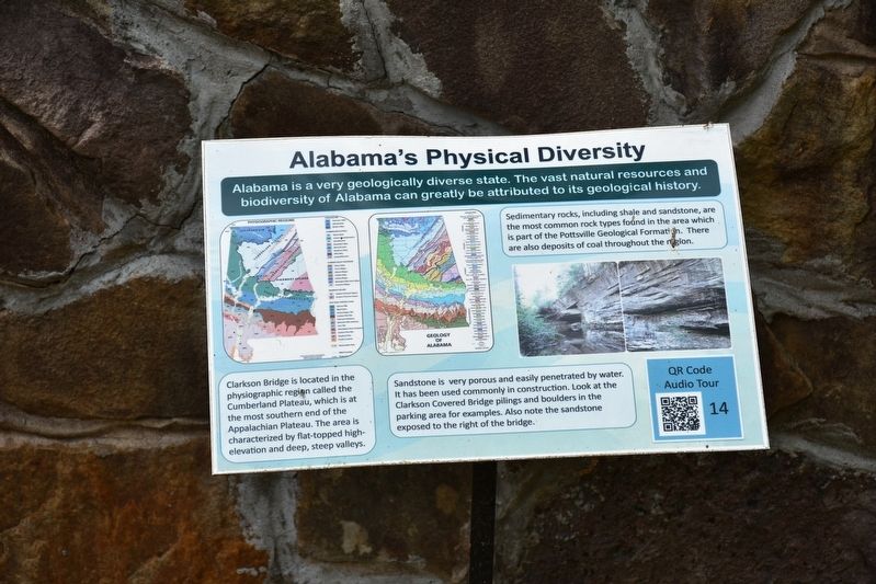 Alabama's Physical Diversity Marker image. Click for full size.
