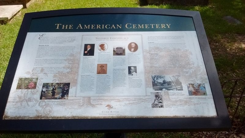 The American Cemetery Marker. Click for full size. The American Cemetery Marker image. Click for full size.