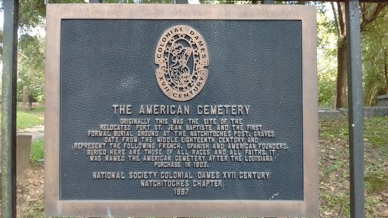 The American Cemetery Marker image. Click for full size.