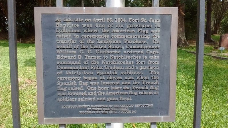 Fort St. Jean Baptiste Marker. Click for full size. Fort St. Jean Baptiste Marker image. Click for full size.