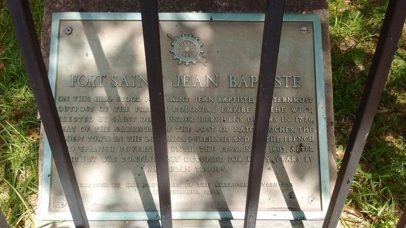 Fort St. Jean Baptiste Marker. Click for full size. Fort St. Jean Baptiste Marker image. Click for full size.