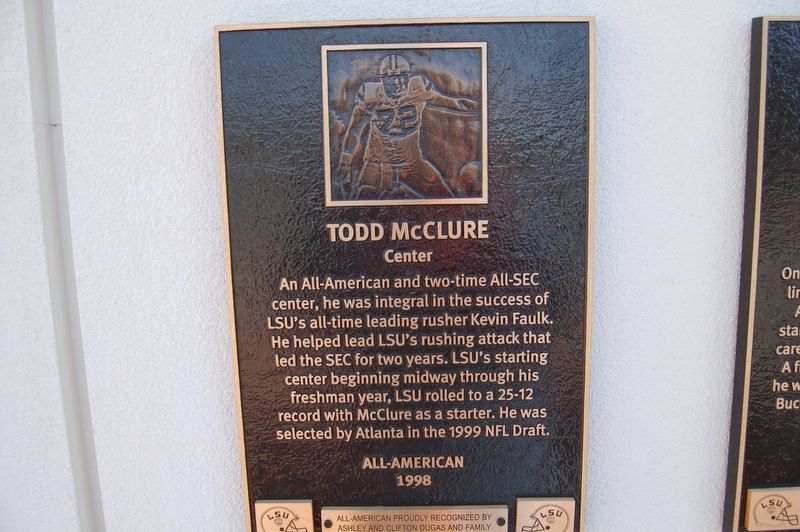 Todd McClure Marker. Click for full size. Todd McClure Marker image. Click for full size.