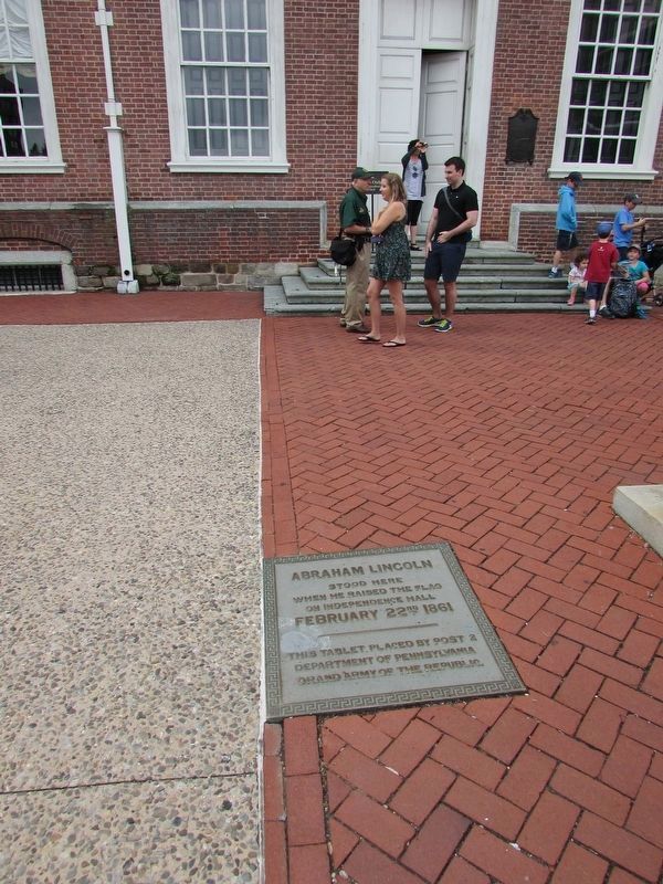 Abraham Lincoln Marker. Click for full size. Abraham Lincoln Marker image. Click for full size.