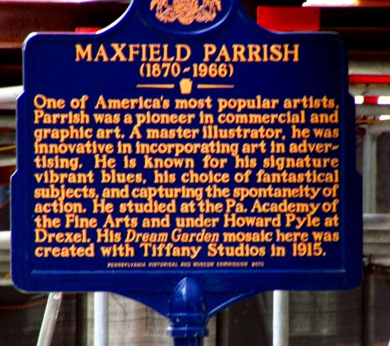 Maxfield Parrish Marker image. Click for full size.