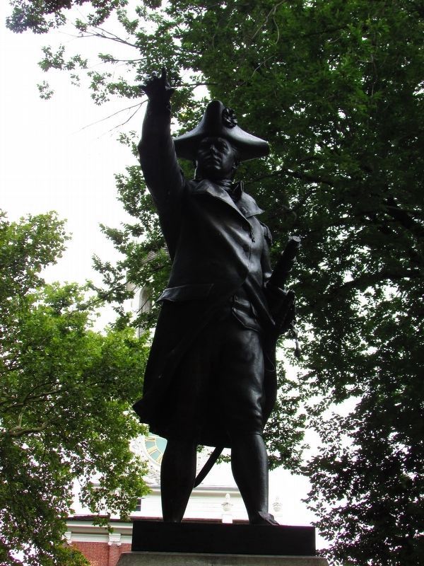 Closeup of Commodore John Barry Statue. Click for full size. Closeup of Commodore John Barry Statue image. Click for full size.