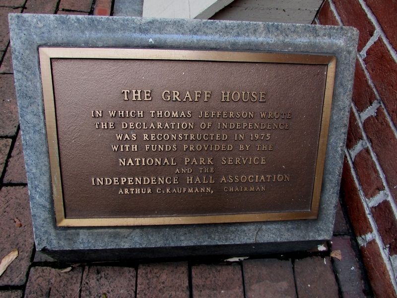 The Graff House Marker image. Click for full size.