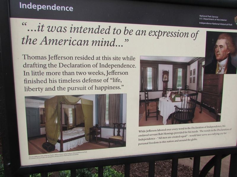 
it was intended to be an expression of the American mind
Marker. Click for full size.
it was intended to be an expression of the American mind
Marker image. Click for full size.