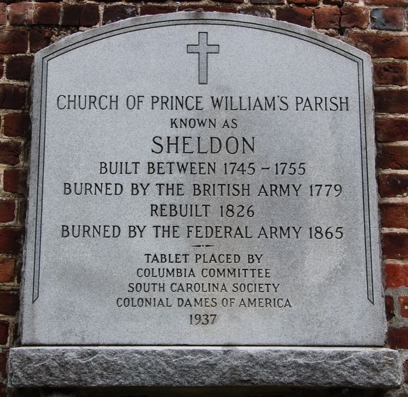 Church of Prince William's Parish Marker. Click for full size. Church of Prince William's Parish Marker image. Click for full size.