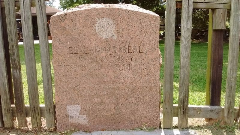 El Camino Real Marker. Click for full size. El Camino Real Marker image. Click for full size.