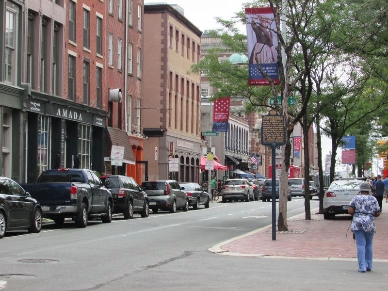 Marker in Philadelphia. Click for full size. Marker in Philadelphia image. Click for full size.