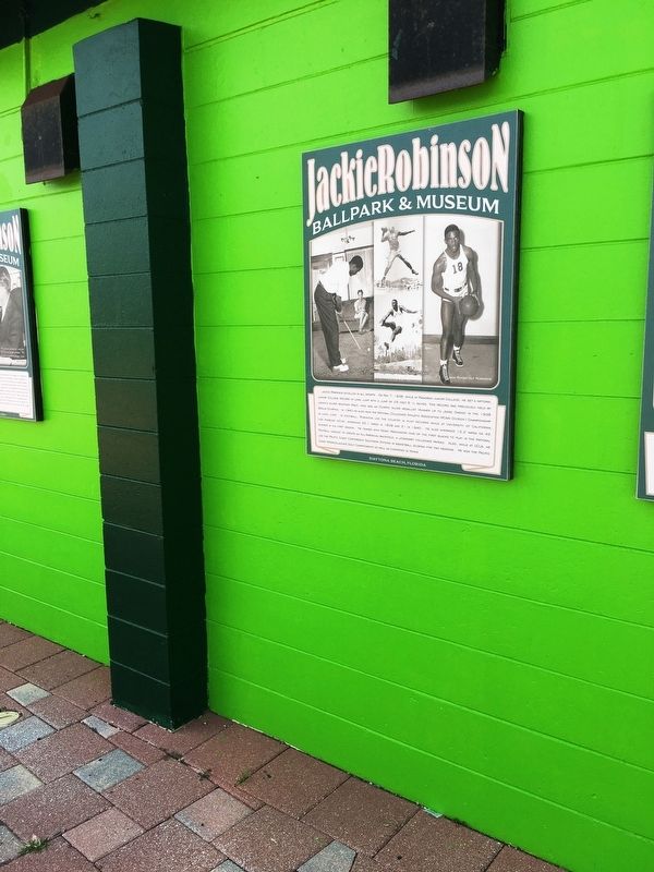 Jackie Robinson Sports Memories Marker. Click for full size. Jackie Robinson Sports Memories Marker image. Click for full size.