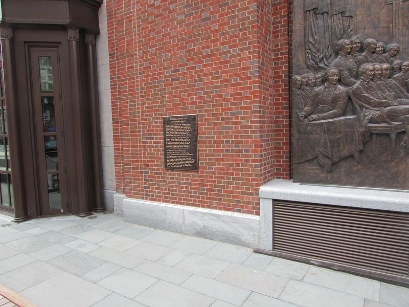 Marker at the Museum of the American Revolution image. Click for full size.