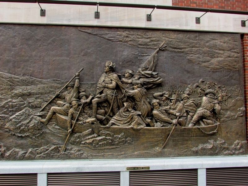 Washington Crossing the Delaware Plaque. Click for full size. Washington Crossing the Delaware Plaque image. Click for full size.
