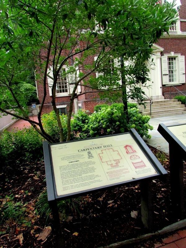 Carpenters' Hall Marker image. Click for full size.