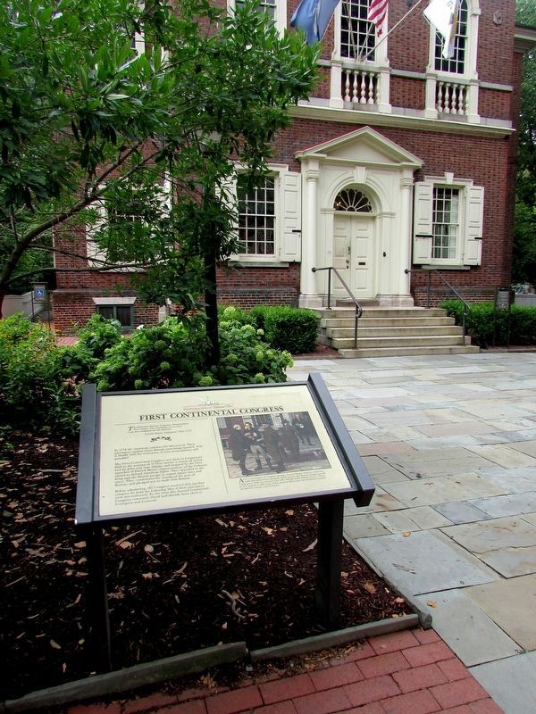 First Continental Congress Marker image. Click for full size.