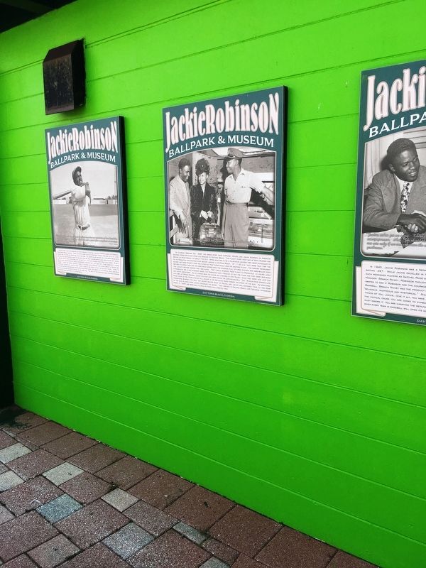 Jackie And Rachel Robinson Arrive In Daytona Beach. Click for full size. Jackie And Rachel Robinson Arrive In Daytona Beach image. Click for full size.