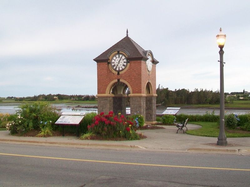 Refurbished Milton Clock and Marker. Click for full size. Refurbished Milton Clock and Marker image. Click for full size.