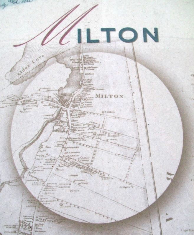 Map on Milton Clock Marker image. Click for full size.