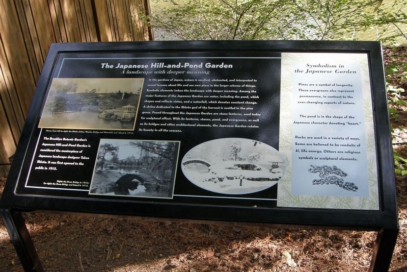The Japanese Hill-and-Pond Garden Marker image. Click for full size.
