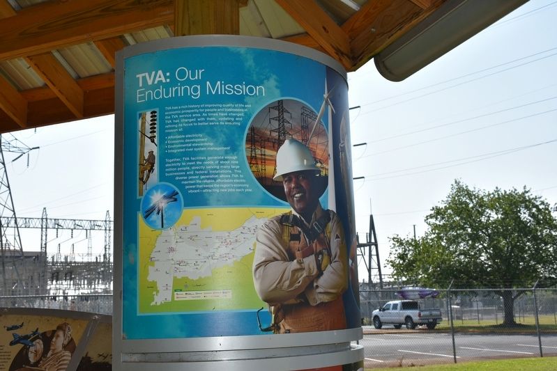 TVA: Our Enduring Mission/Powering Prosperity Marker. Click for full size. TVA: Our Enduring Mission/Powering Prosperity Marker image. Click for full size.