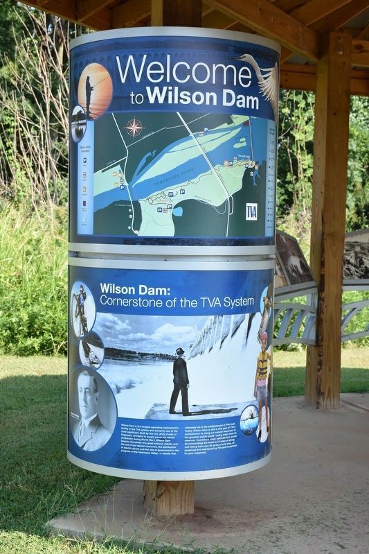 Welcome to Wilson Dam/Cornerstone to the TVA System Marker image. Click for full size.