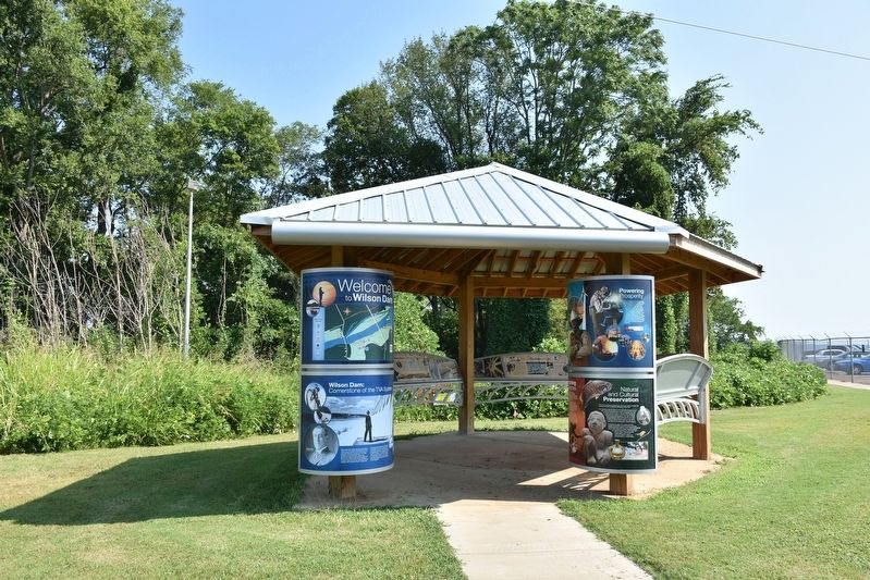 Welcome to Wilson Dam/Cornerstone to the TVA System Kiosk image. Click for full size.