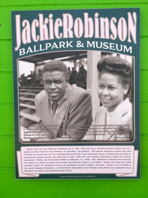 Rachel Robinson Marker. Click for full size. Rachel Robinson Marker image. Click for full size.