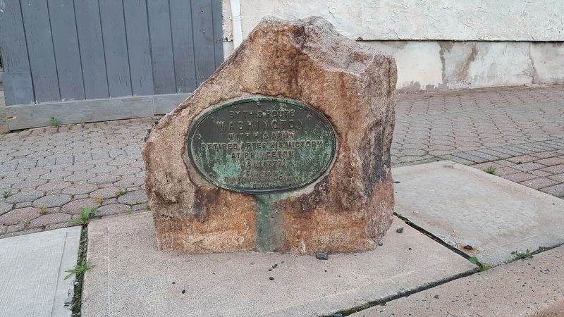 Washington’s Route from Princeton to Morristown Marker. Click for full size. Washington’s Route from Princeton to Morristown Marker image. Click for full size.