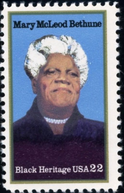 Mary McLeod Bethune US Stamp image. Click for full size.