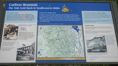 Caribou Mountain Marker image. Click for full size.