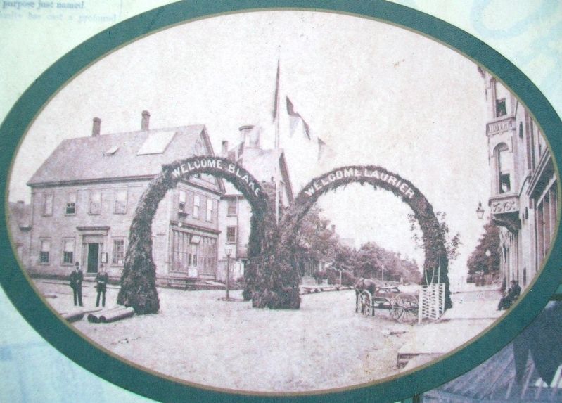 1881 Liberal Party Leadership Visit Photo on Political Life Marker image. Click for full size.
