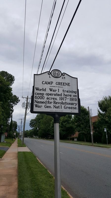 Camp Greene Marker image. Click for full size.