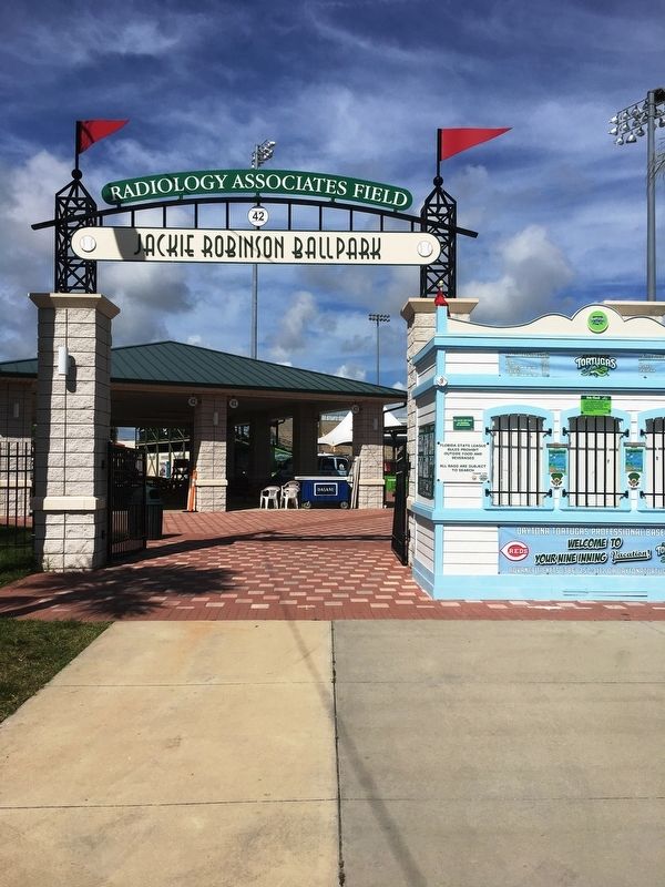 Jackie Robinson Ballpark Entrance image. Click for full size.